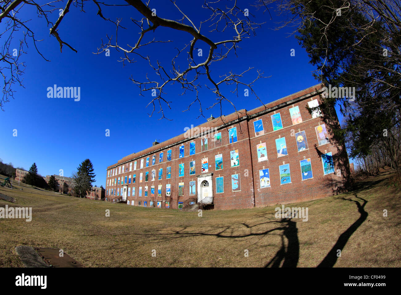 Closed and abandoned building at the Kings Park Psychiatric Hospital