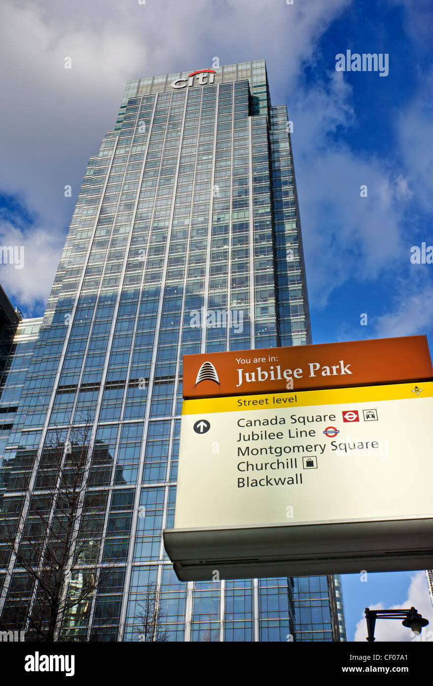 Citibank Building And Jubilee Park Sign Stock Photo Alamy
