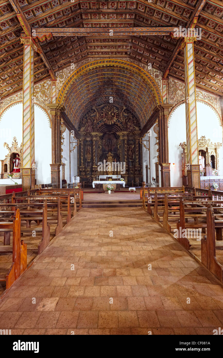 Iglesia de Yaguaron (Templo de Sanbuenaventura), Yaguaron, Paraguay Stock Photo