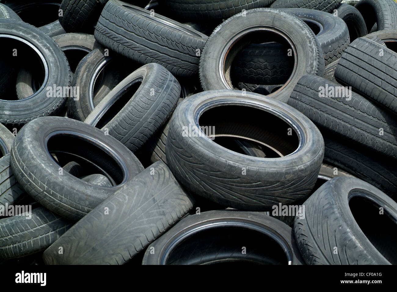Care tire, tyre, ecology Stock Photo