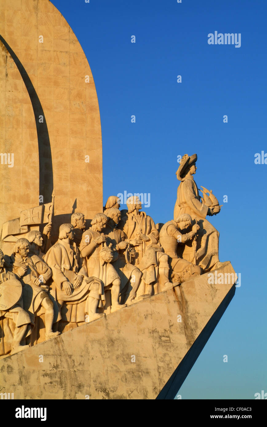 Monument to the Discoveries (Padrao dos Descobrimentos), Lisbon, Portugal Stock Photo