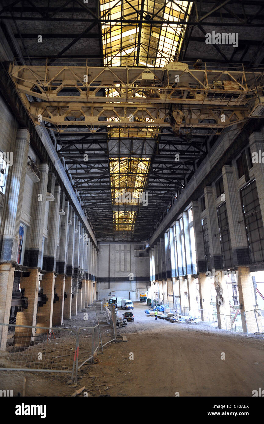 inside view of battersea power station Stock Photo Alamy