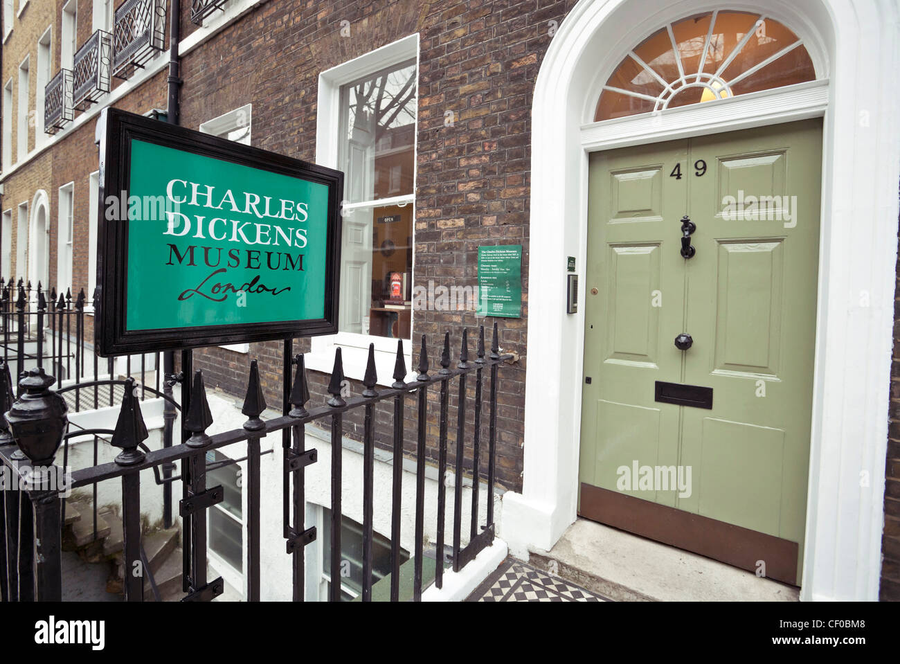 Charles Dickens Museum, 48 Doughty Street, Camden Town, London, England, UK Stock Photo