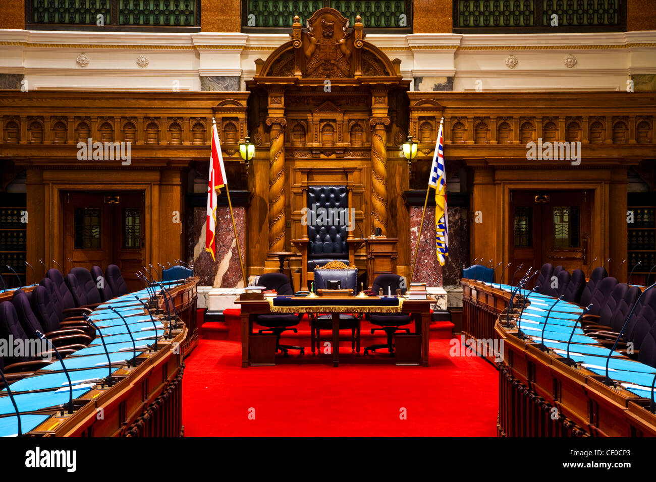 The seat of government in Victoria, British Columbia, Canada Stock