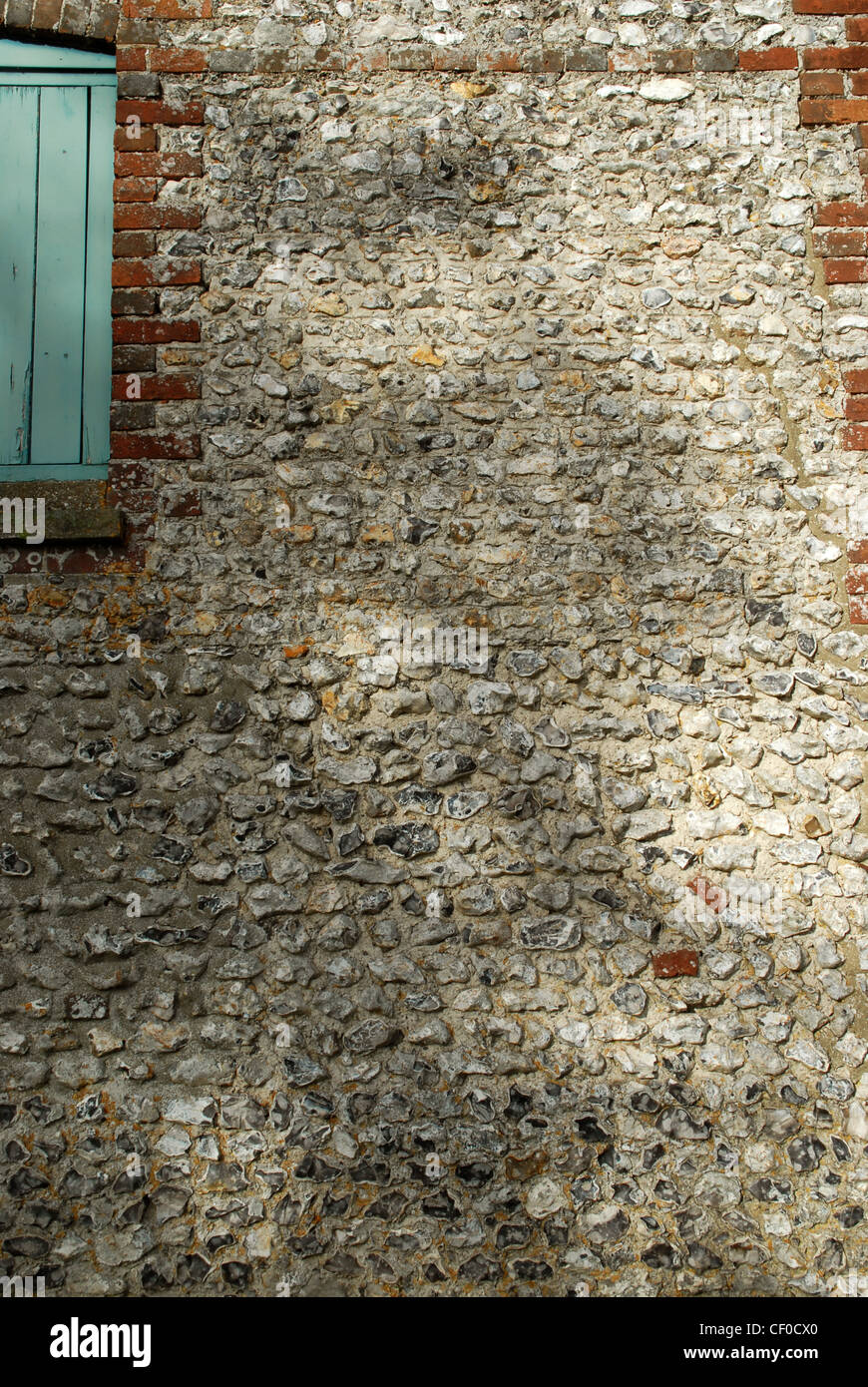 Flint Wall, Stoughton, Sussex Stock Photo Alamy