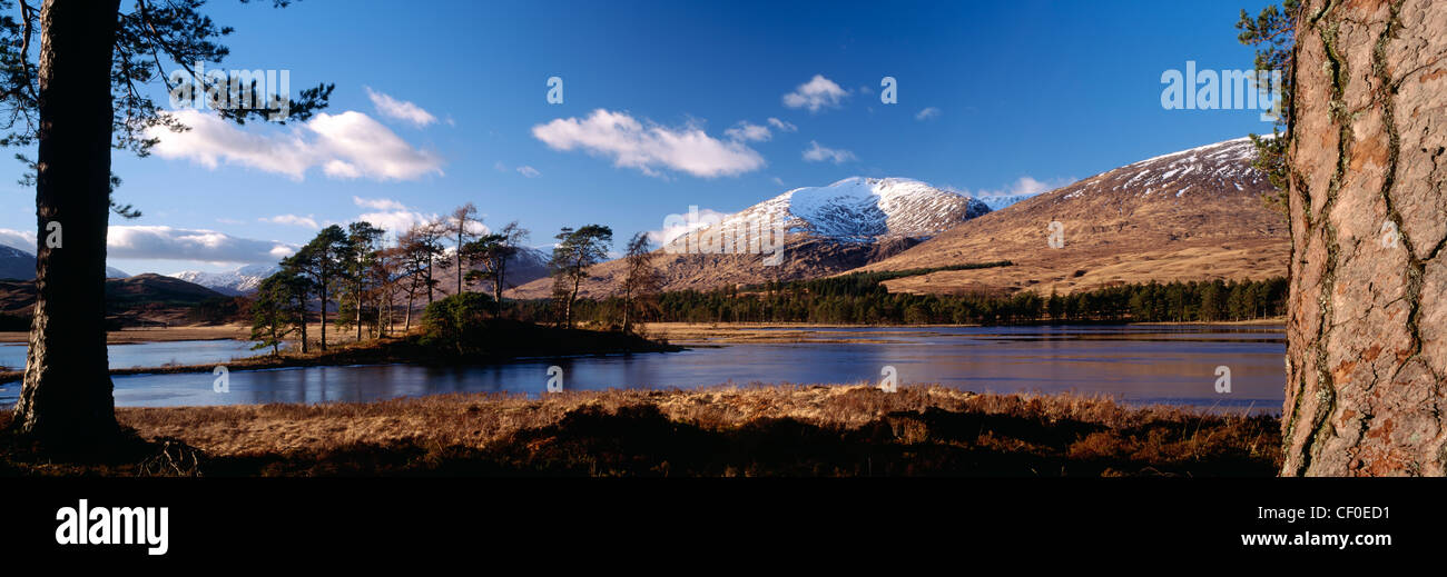View over Loch Tulla to Stob Ghabhar, Argyll, Scotland, UK. Stock Photo