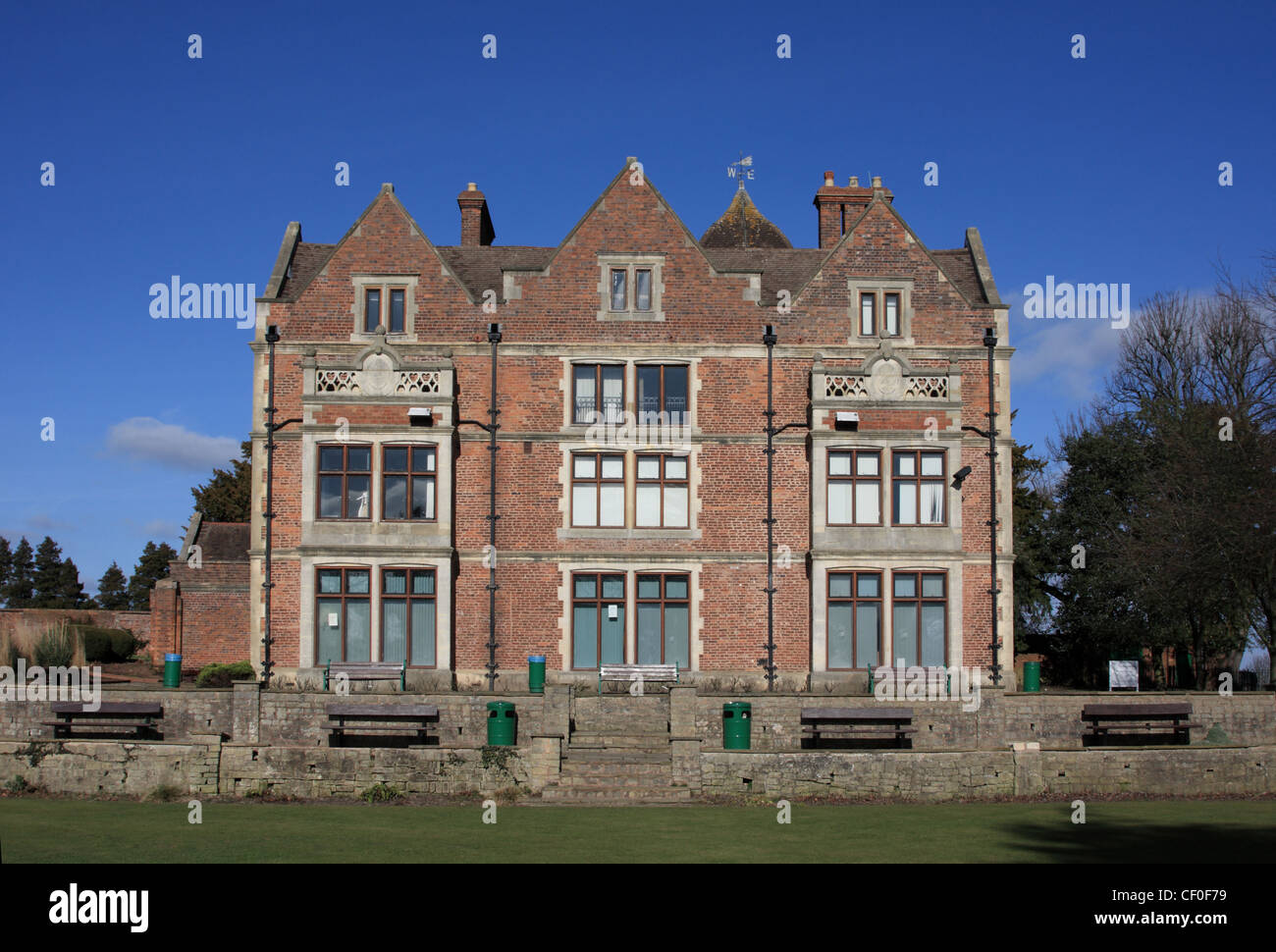 Wollescote hall a grade 2 listed building in the grounds of Stevens park, Wollescote, Stourbridge, West midlands. Stock Photo