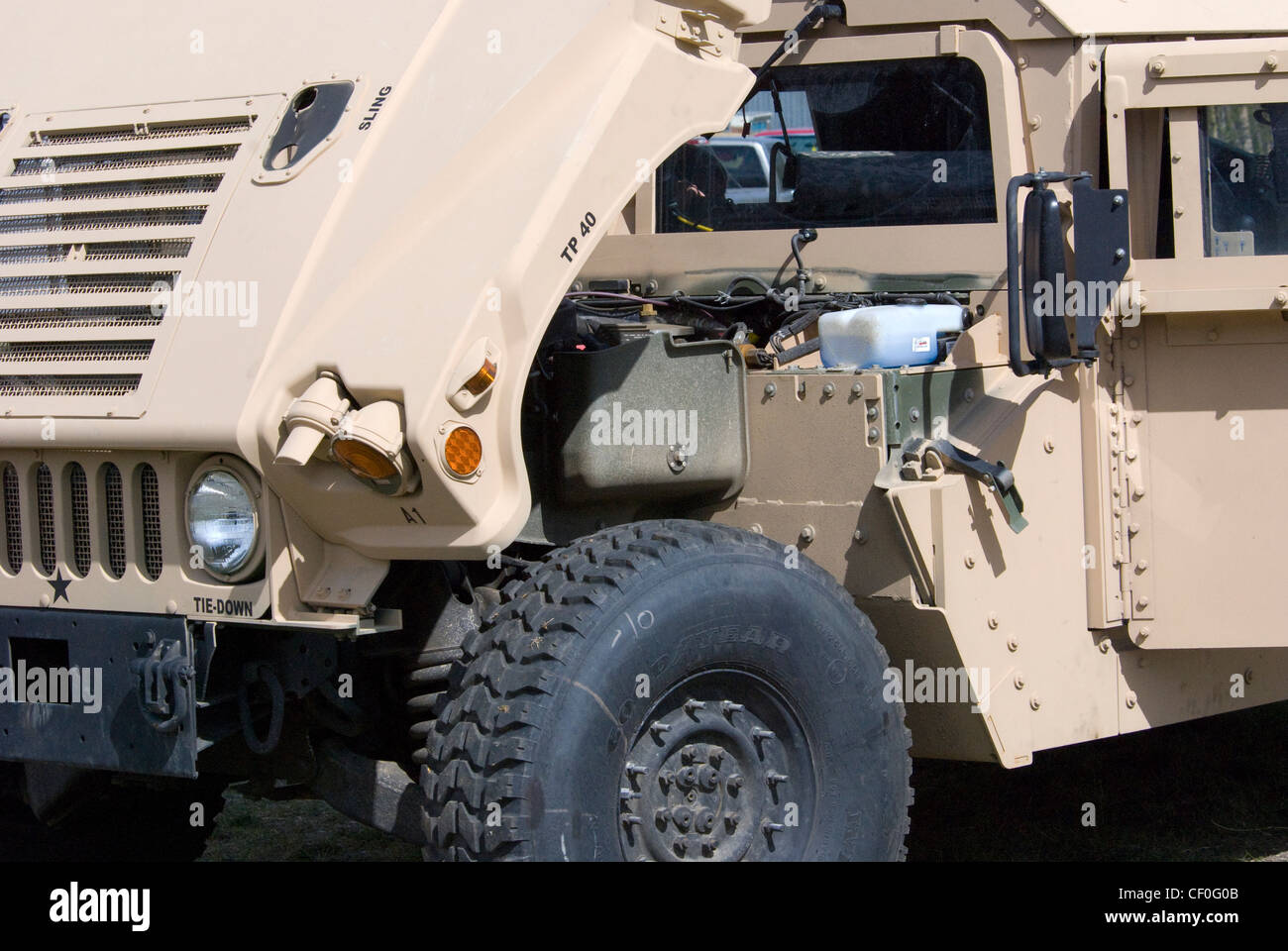 Humvee in Alaska Stock Photo