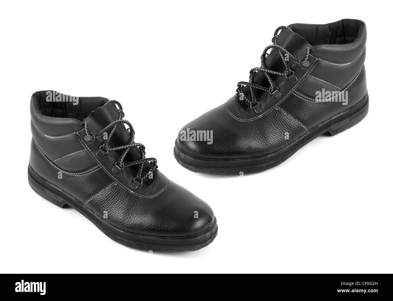 Old worn military boots Black and White Stock Photos & Images - Alamy