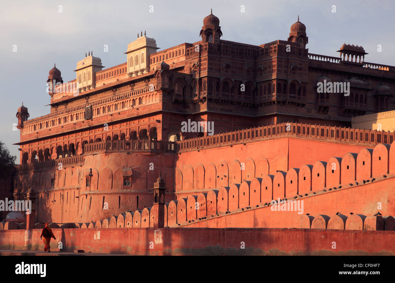 India, Rajasthan, Bikaner, Junagarh Fort, Stock Photo