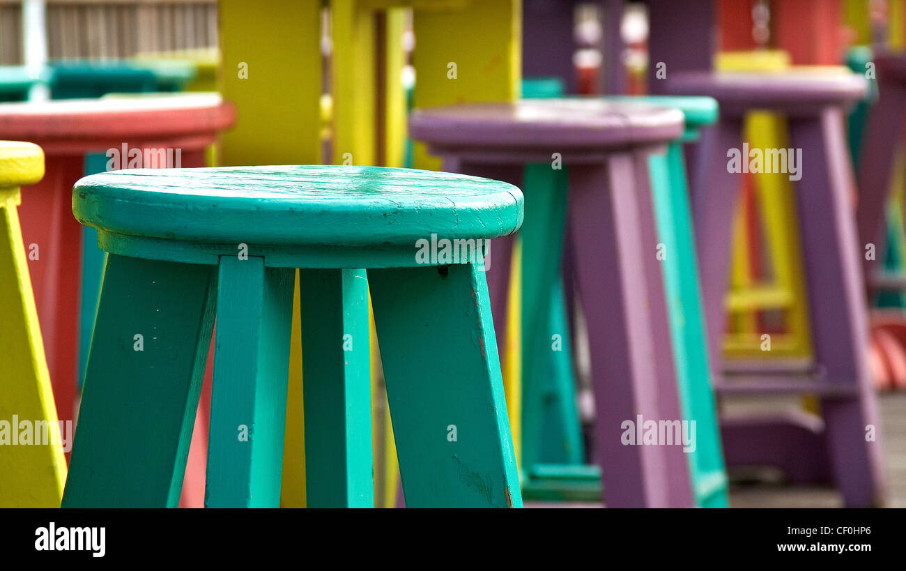 Green Stools High Resolution Stock Photography and Images - Alamy