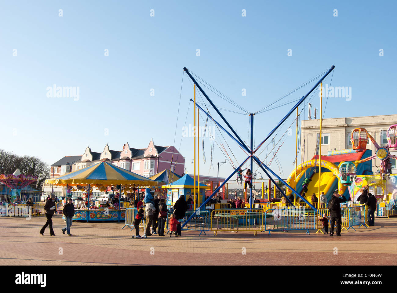 Funfair rides at Barry Island, South Wales, UK, location of filming popular  tv series Gavin & Stacey Stock Photo - Alamy