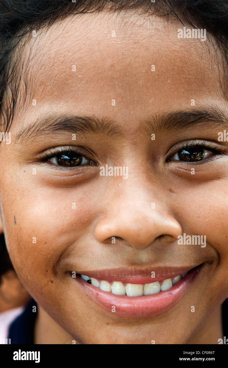 Young girl waitabula sumba indonesia Stock Photo