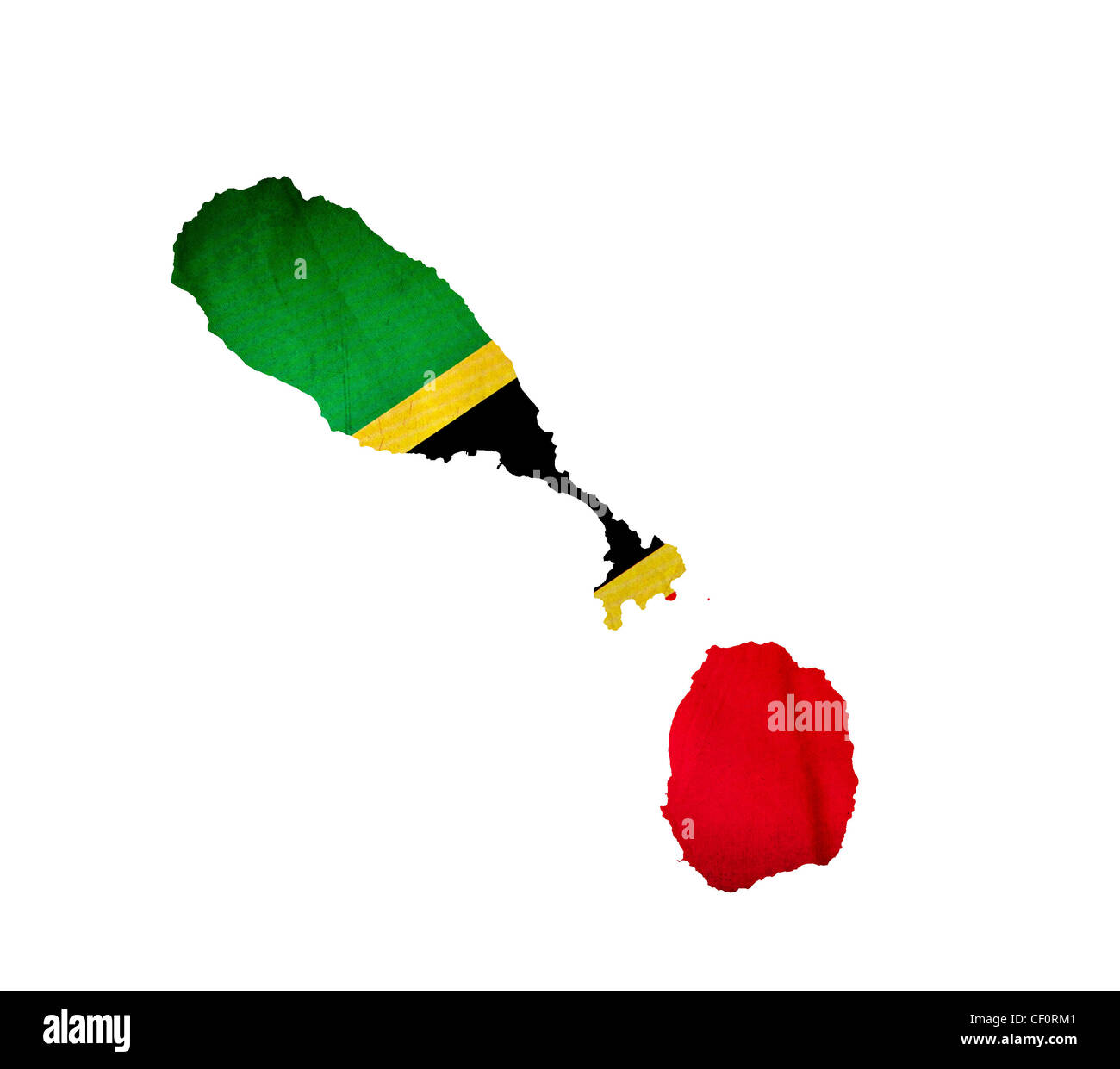 Nevis vector map hires stock photography and images Alamy