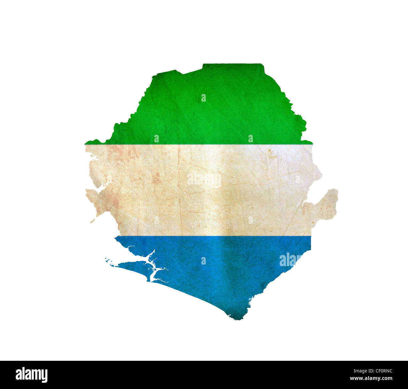Detailed vector map sierra leone hi-res stock photography and images ...