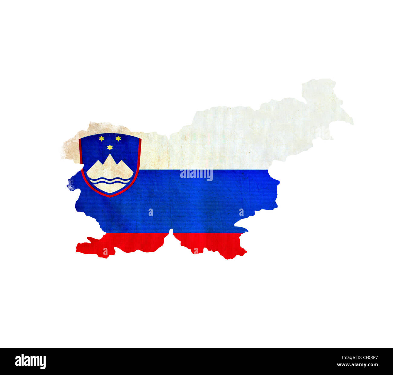 Map of Slovenia isolated Stock Photo - Alamy