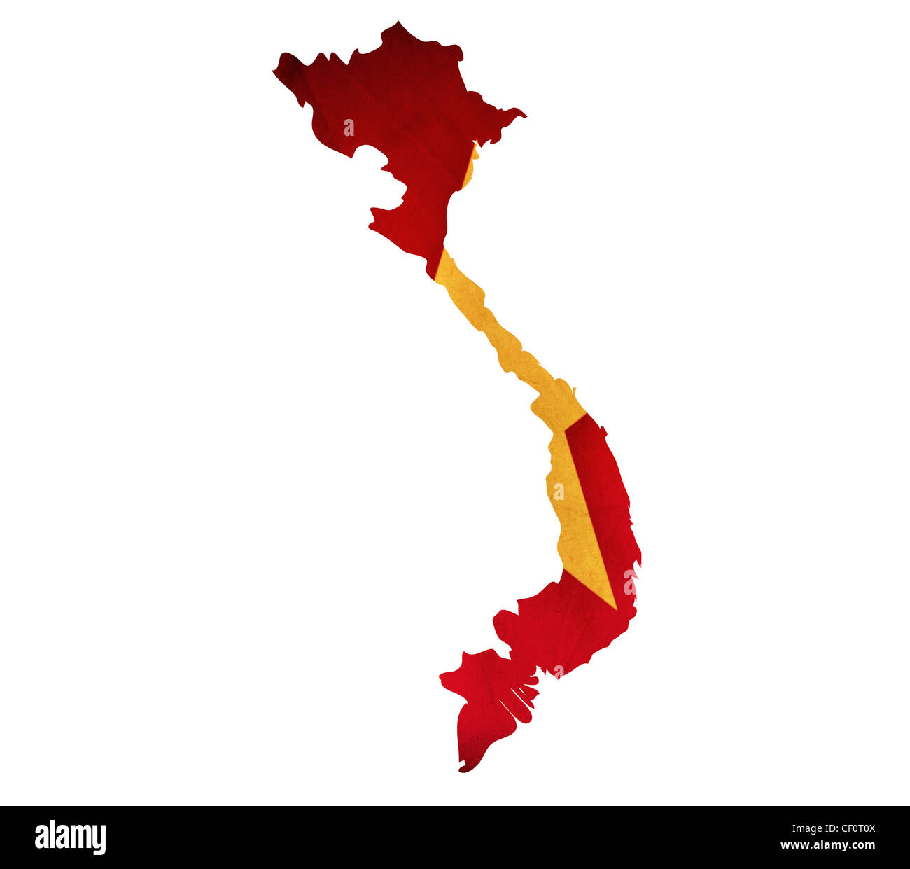 Map of Vietnam isolated Stock Photo - Alamy