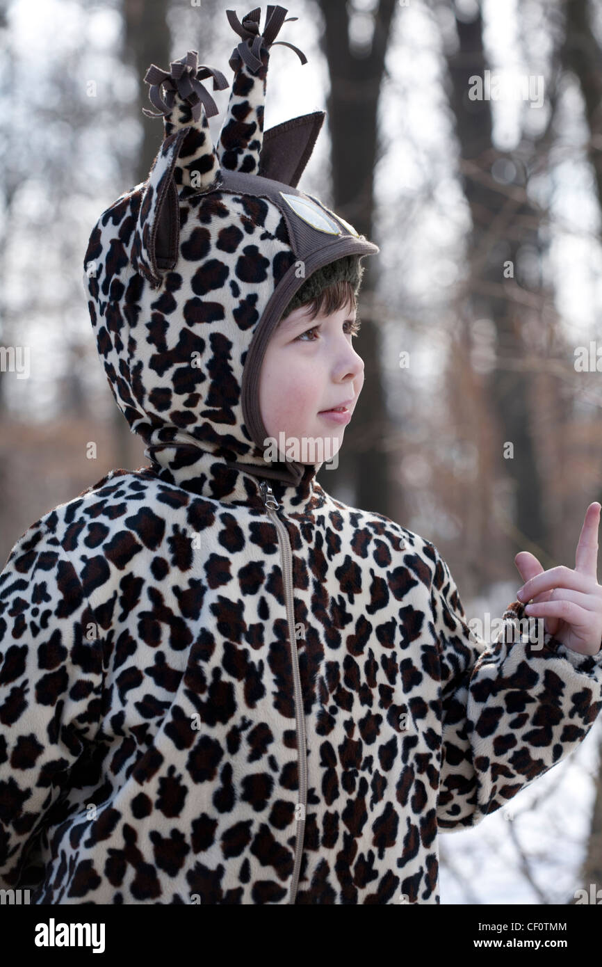 Little boy portrait on a carnival day Stock Photo - Alamy