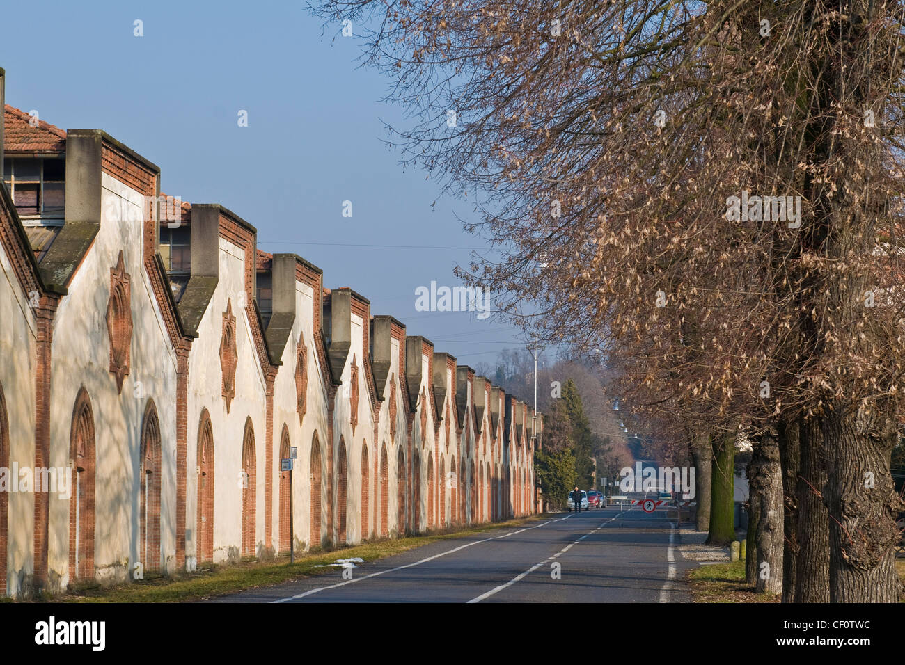Crespi d'Adda, UNESCO, Lombardy, Italy Stock Photo