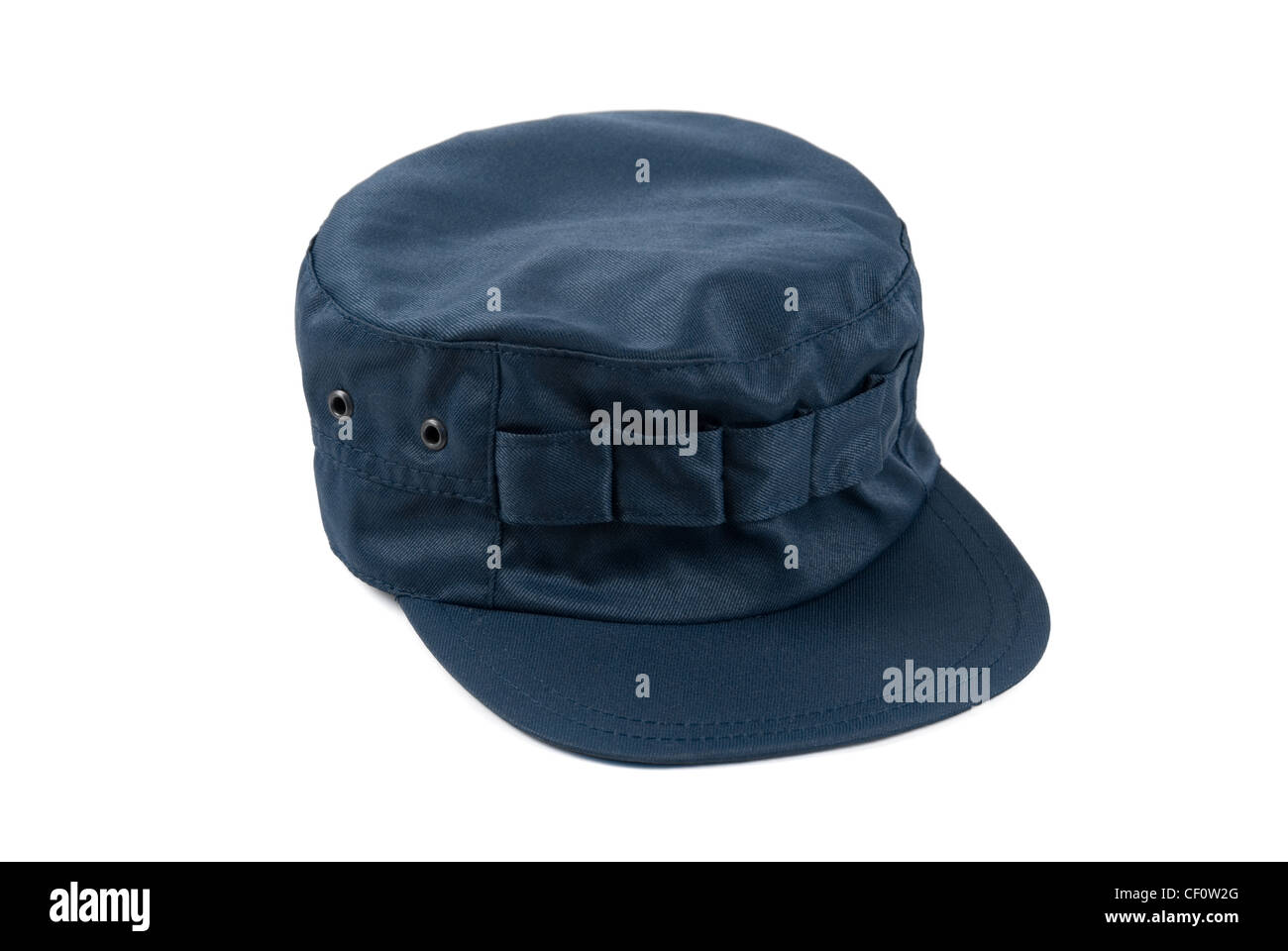 blue work cap isolated on a white Stock Photo Alamy