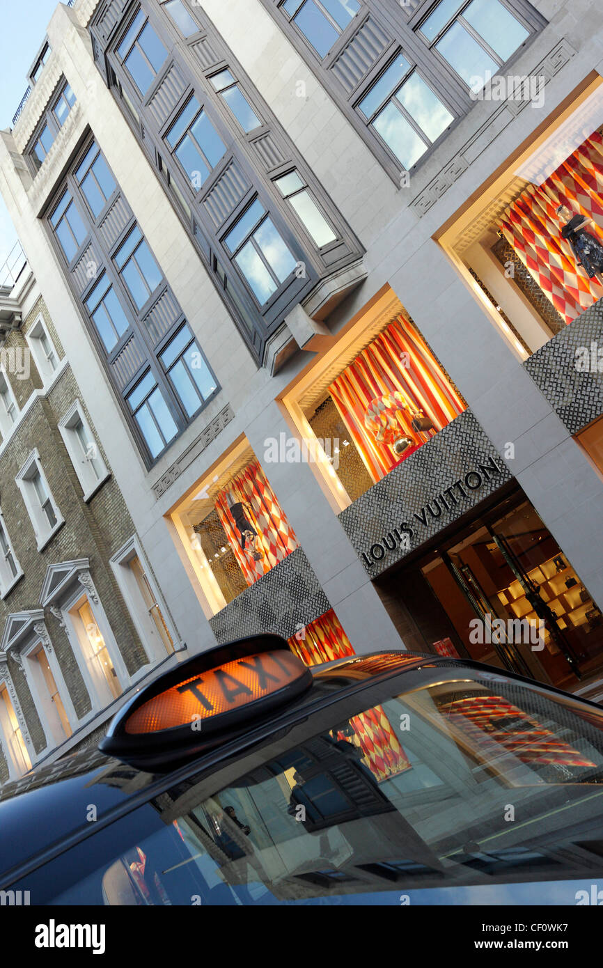 The newly renovated Louis Vuitton flagship store which was opened in New  Bond Street London with the decorations by American designer Sarh Crowner  Stock Photo - Alamy