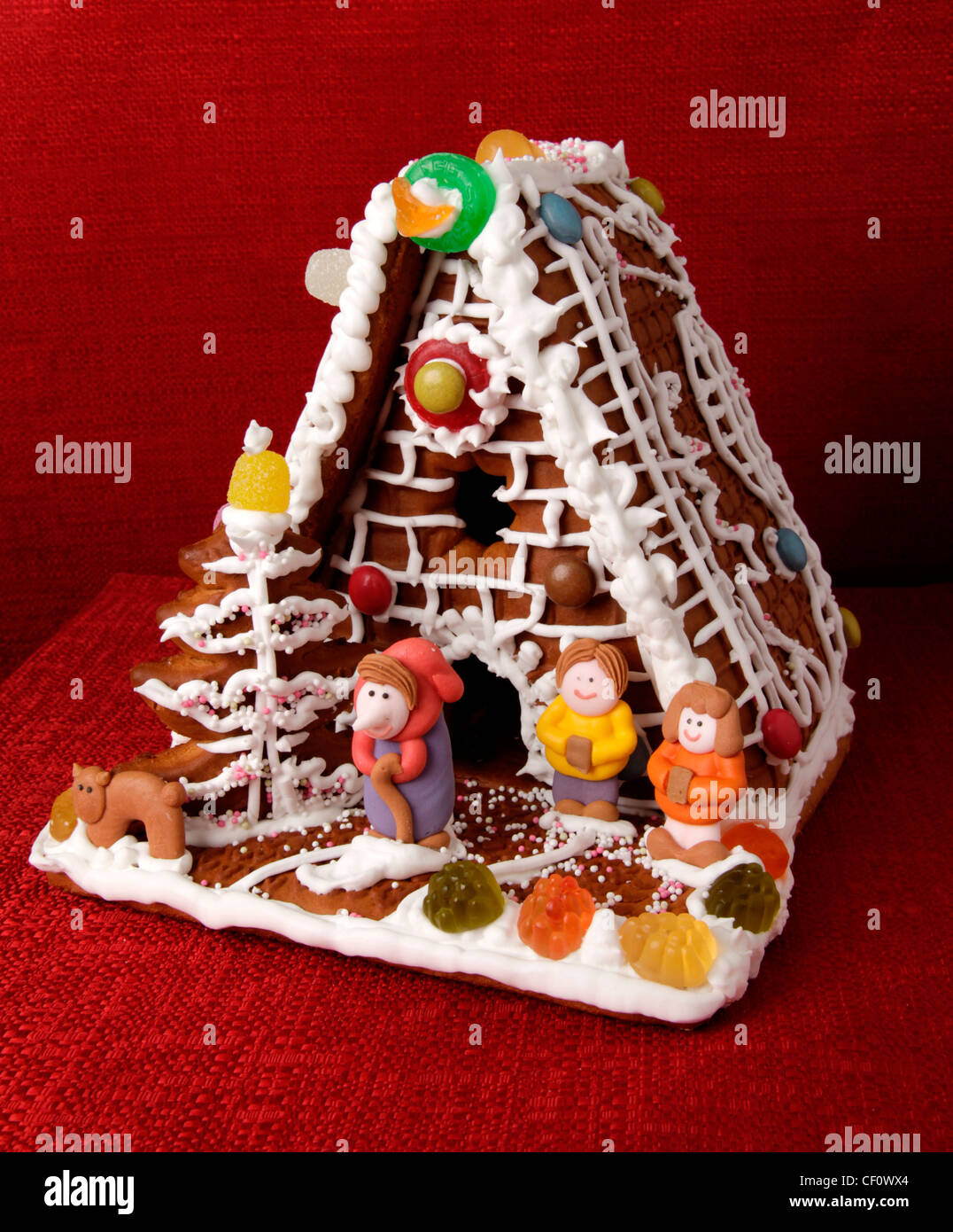 GINGERBREAD HOUSE Stock Photo