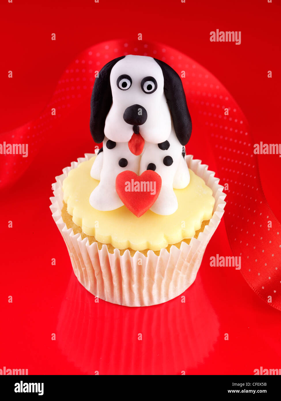 white dog cupcakes