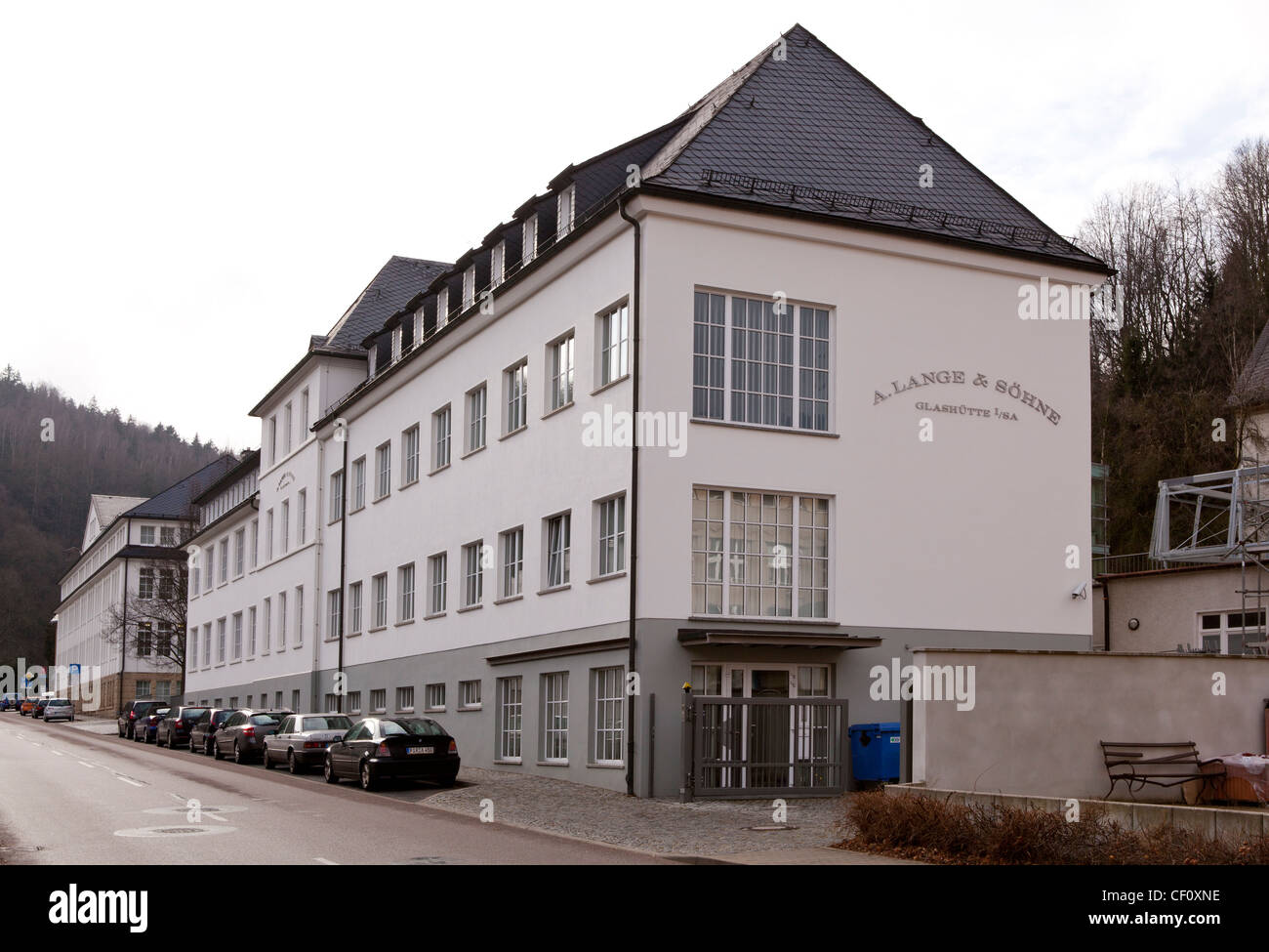 The factory of A. Lange & Söhne in Glashütte, Germany. Stock Photo