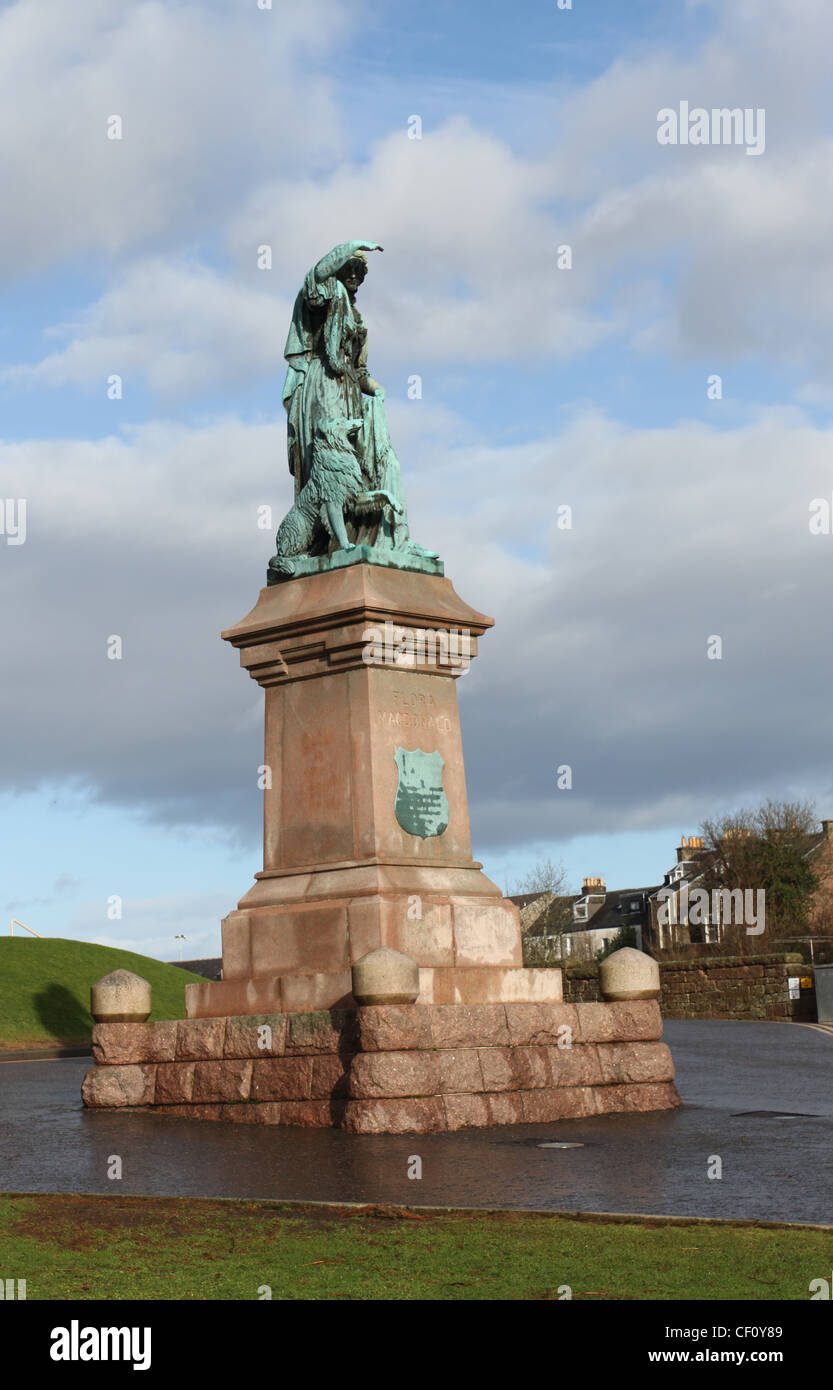 Flora MacDonald statue Inverness Scotland February 2012 Stock Photo Alamy
