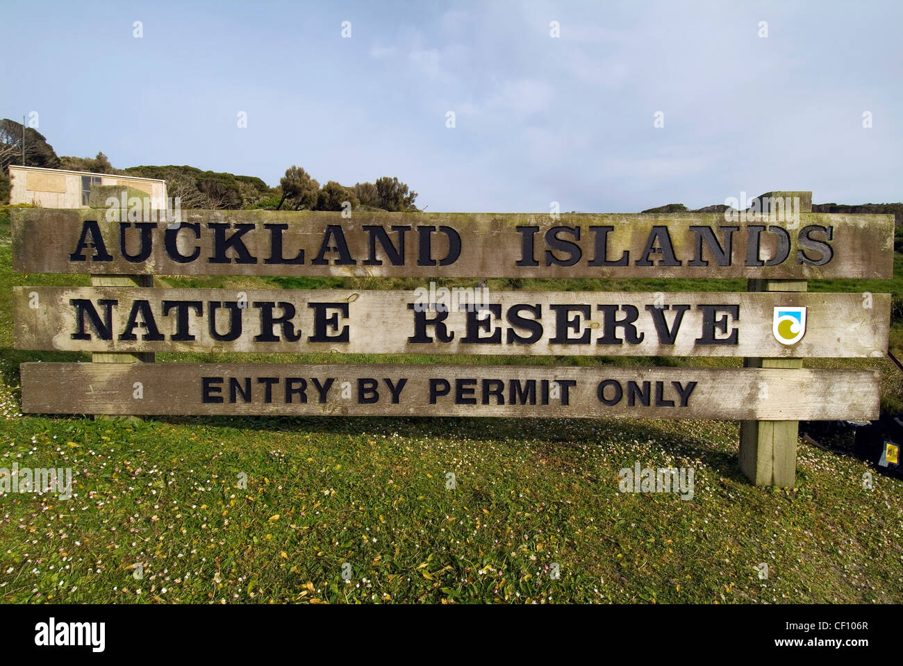 Sandy Bay, Enderby Island in the Auckland Islands, New Zealand Subantarctic Islands Stock Photo