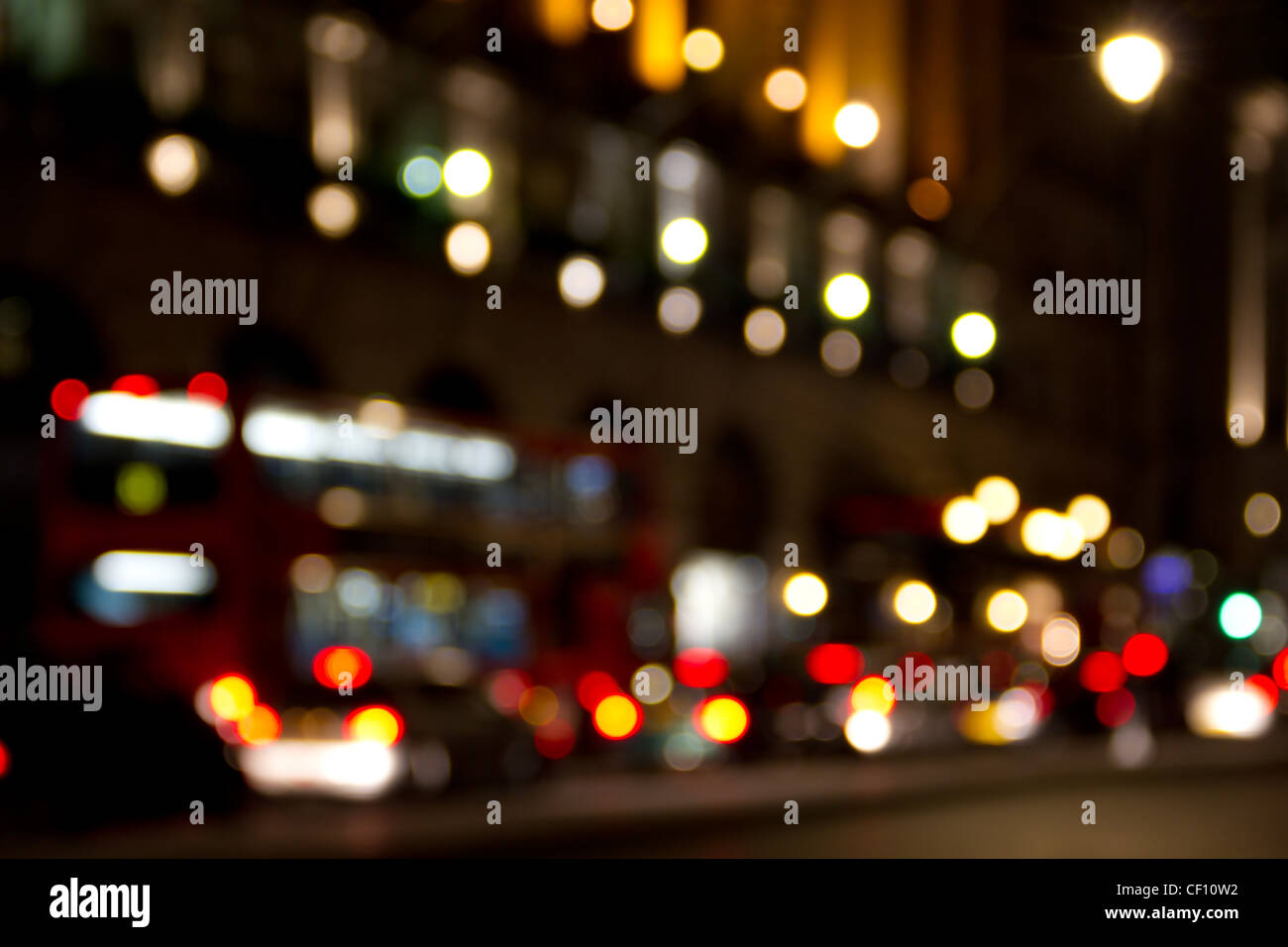 Out of focus traffic lights in London Stock Photo Alamy