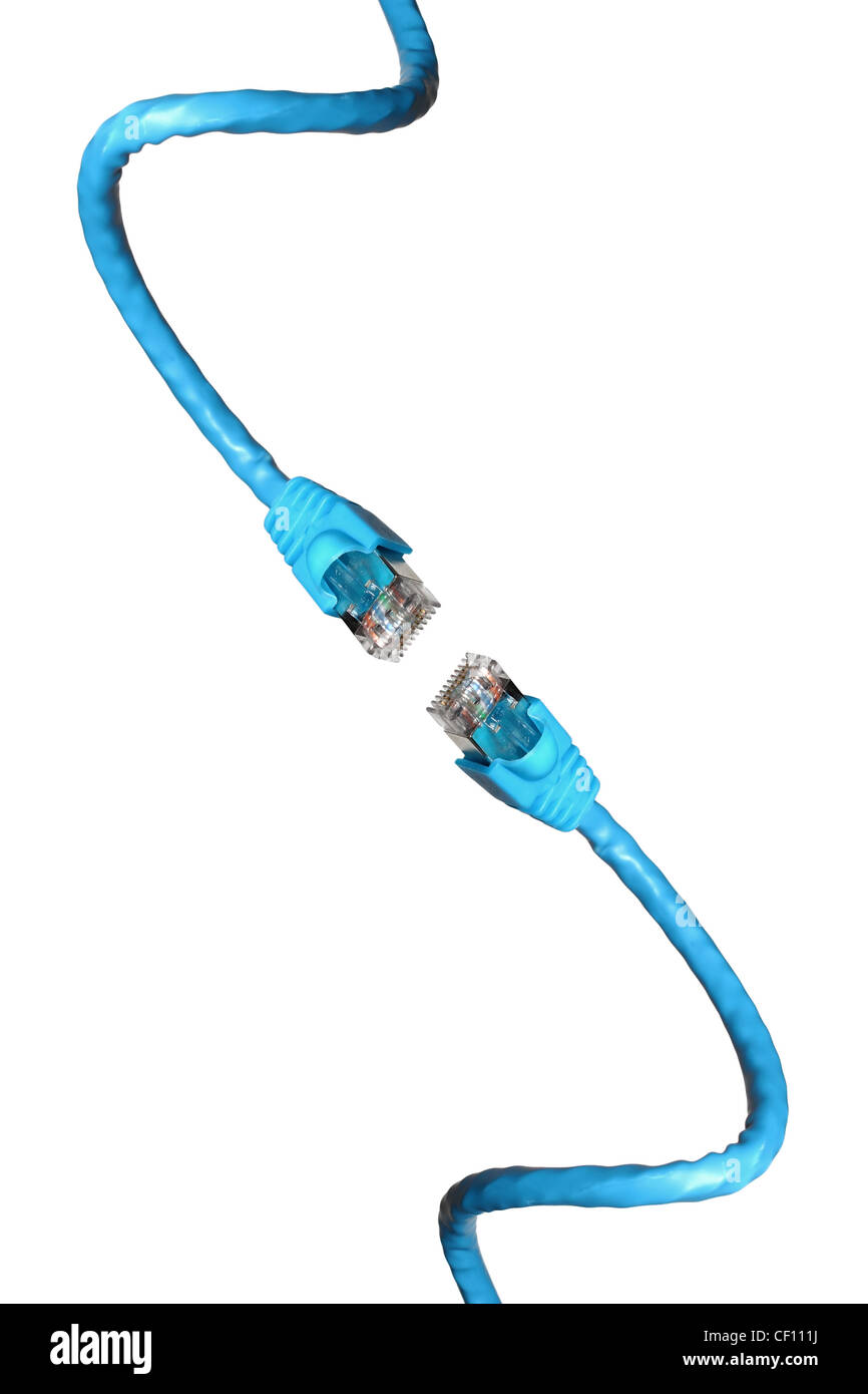 Computer network cable isolated hi-res stock photography and images - Alamy