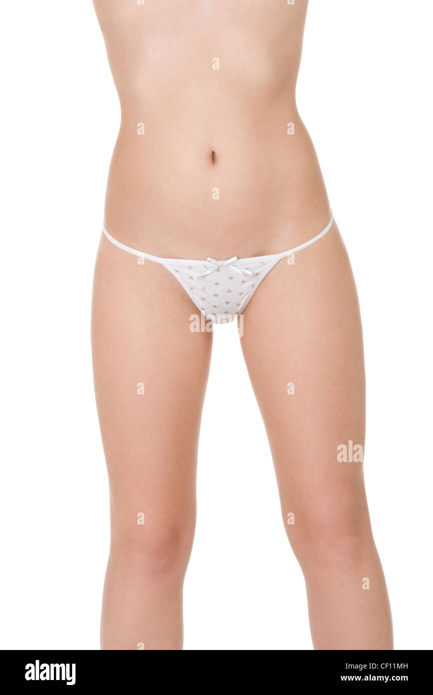 Torso of fashion model in sexy underwear Stock Photo
