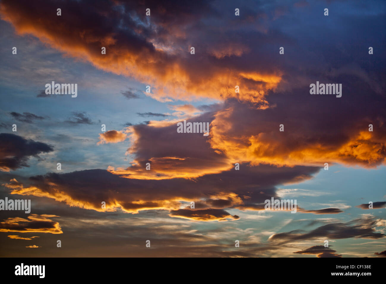 Sunset and clouds Stock Photo - Alamy