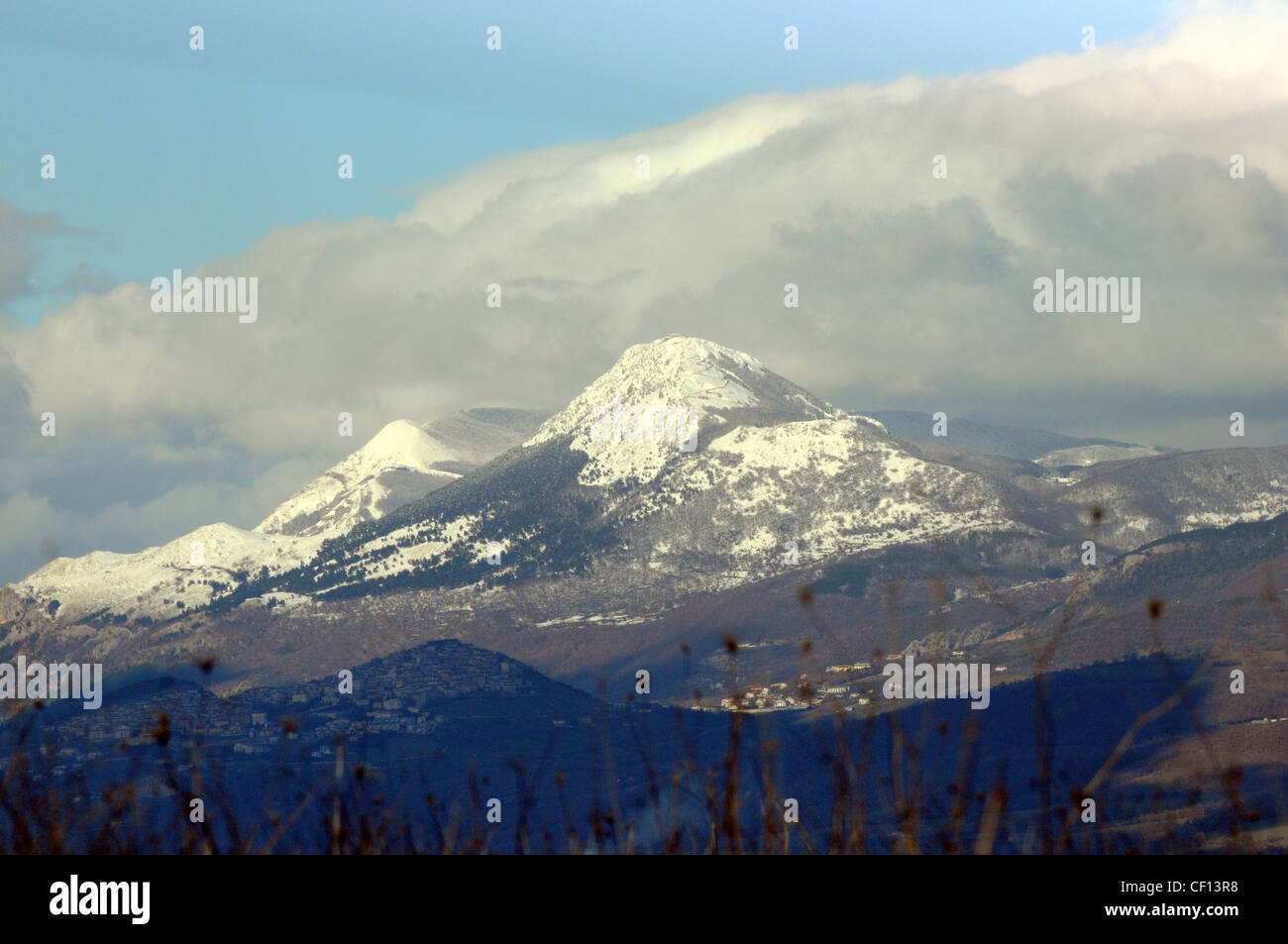 scene on Mount Viggiano, Basilicata, Italy Stock Photo