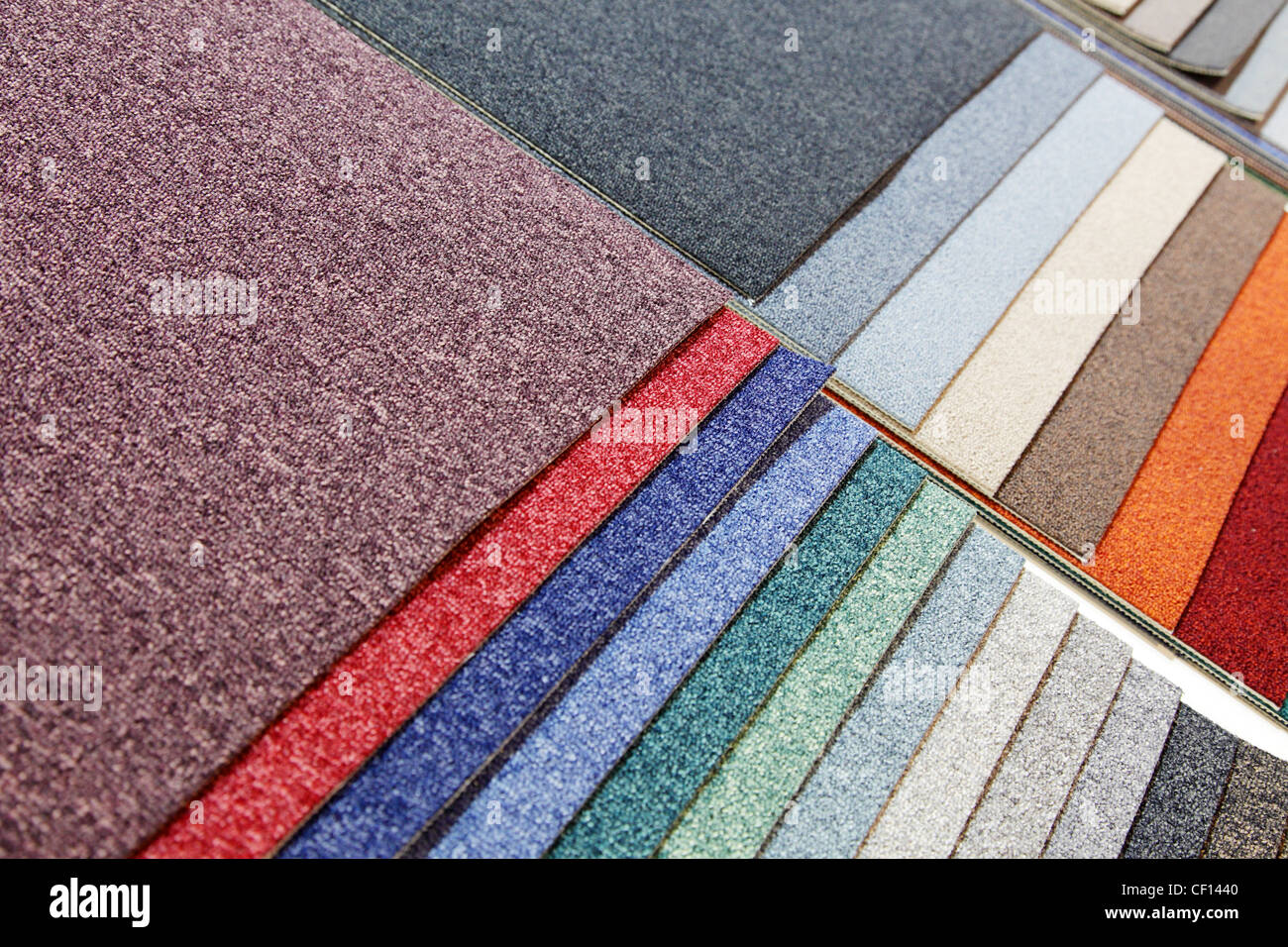 samples of carpets Stock Photo