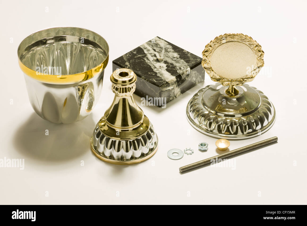 Parts of a trophy Stock Photo Alamy