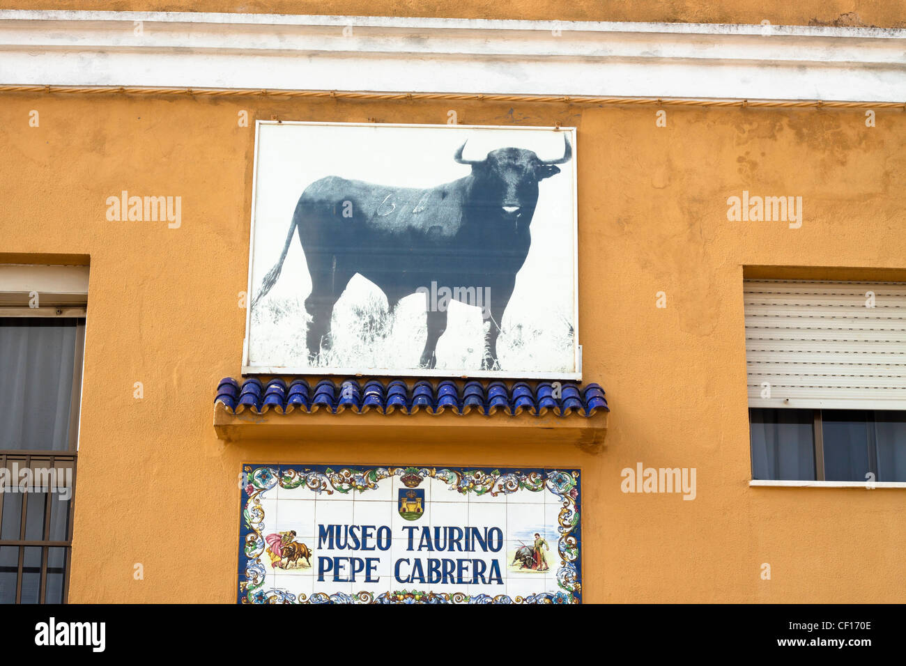 Museo Taurino Pepe Cabrera, Bullfighting Museum in La Linea de la Concepcion, Cadiz, Andalusia, Spain. Stock Photo