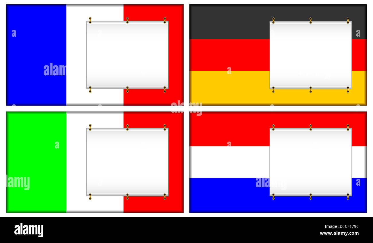 Flags and banners Stock Photo Alamy
