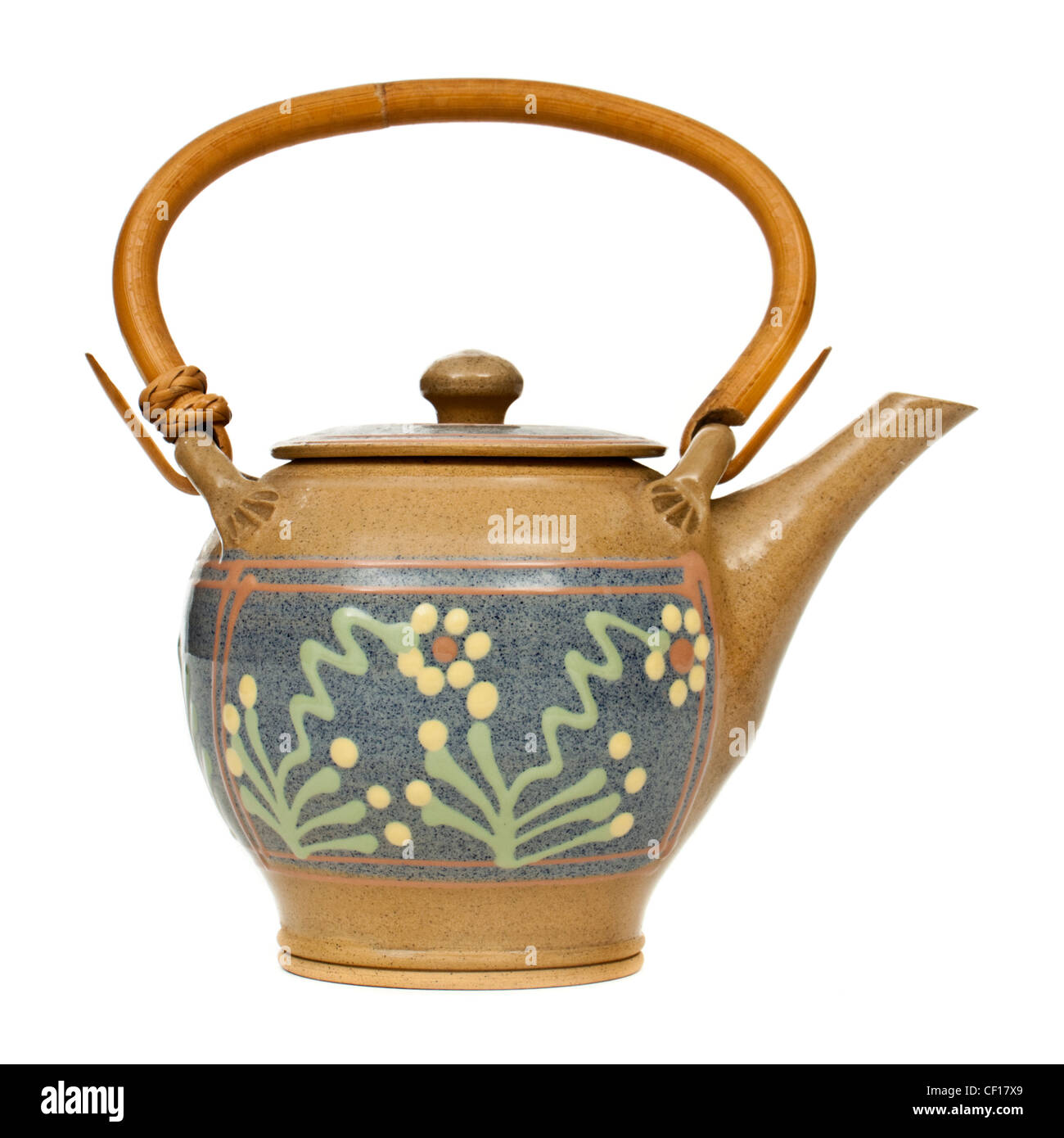 Vintage slipware teapot by Aysgarth Pottery (Leyburn, North Yorkshire