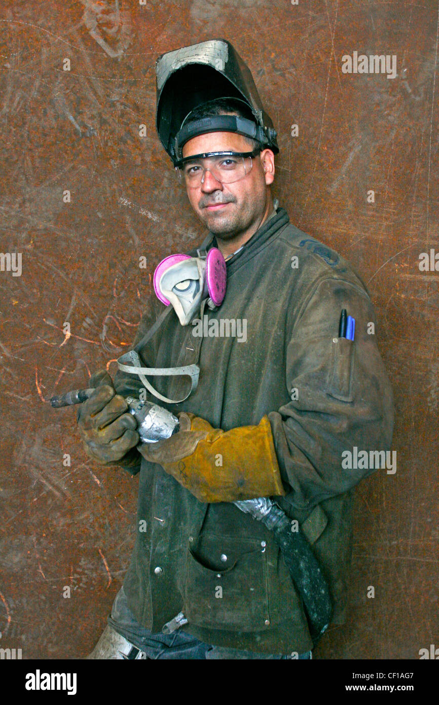 Tug boat repair man Stock Photo Alamy