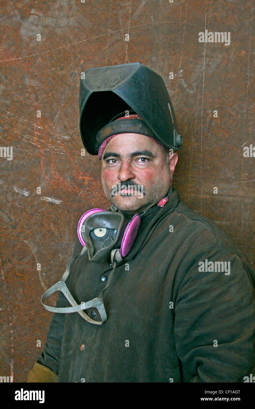 Tug boat repair man Stock Photo Alamy