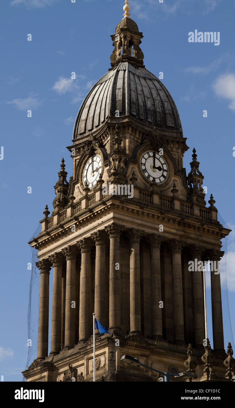 Leeds Town Hall, The Headrow Leeds, West Yorkshire Stock Photo