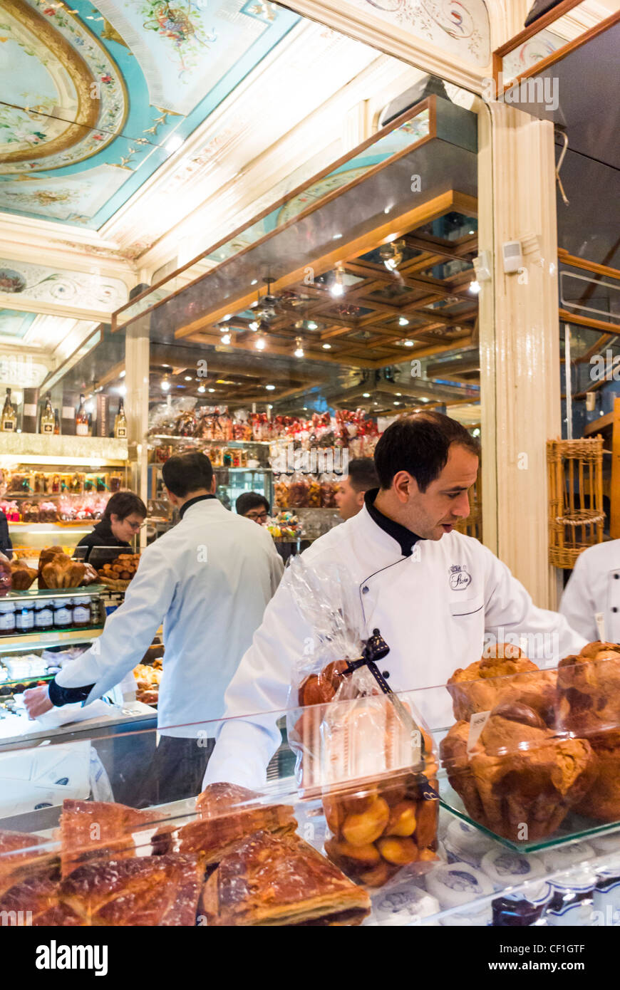 Paris, France, French Bakery Shop "Stohrer" Breads on Display, in the