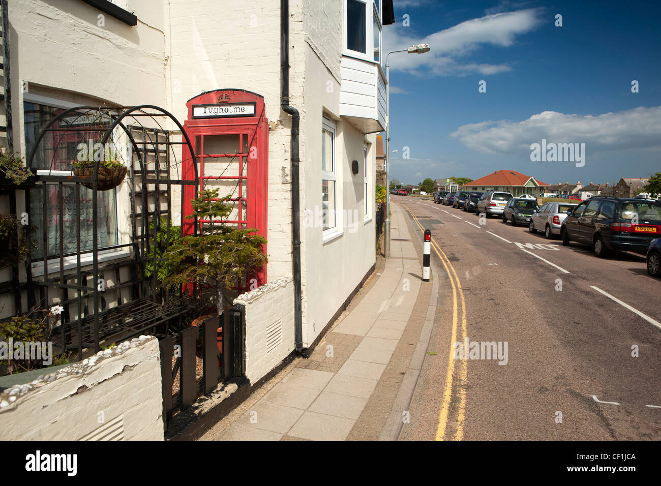 UK, England, Isle of Wight, St Helens, Ivyhome, house with unusual sign