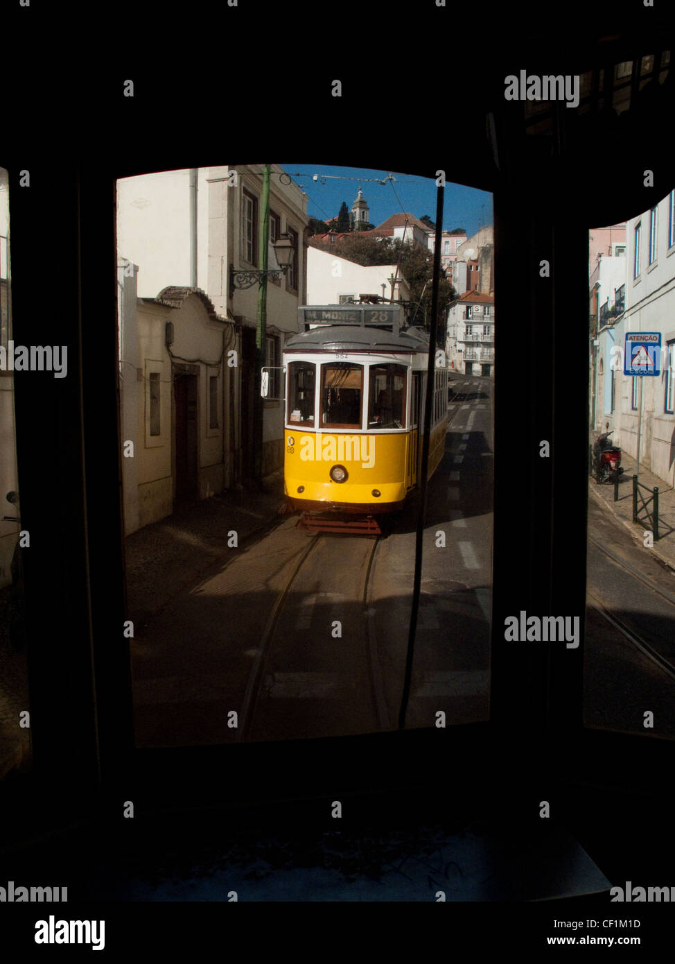 Tram 28, Lisbon, Portugal Stock Photo Alamy