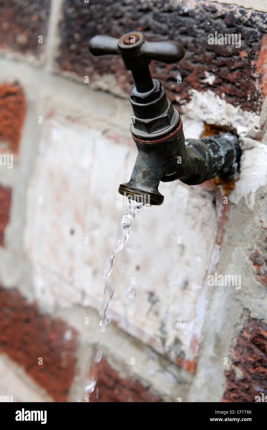 outside garden water tap england uk Stock Photo Alamy