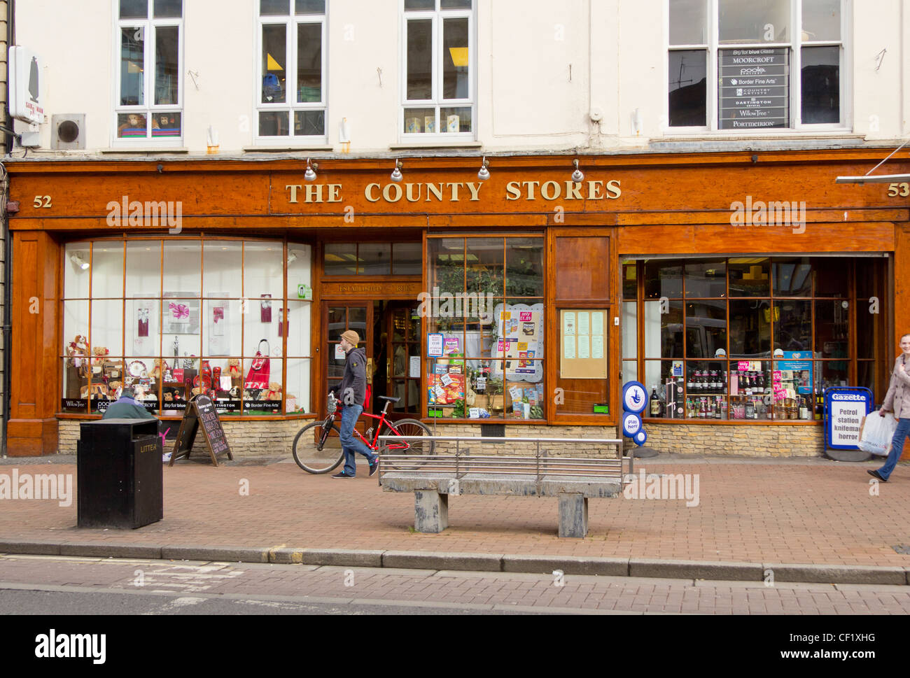 The County Stores, long established food retailer, on North Street, Taunton, Somerset Stock Photo