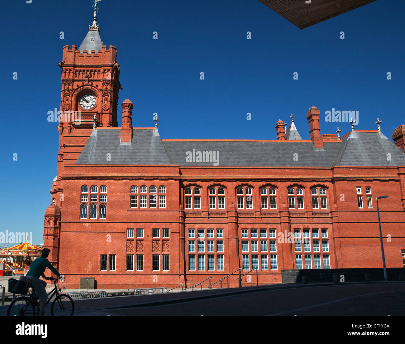 The Pierhead building, a Grade 1 listed building in Cardiff Bay. The building was originally built in 1891 as the headquarters f Stock Photo