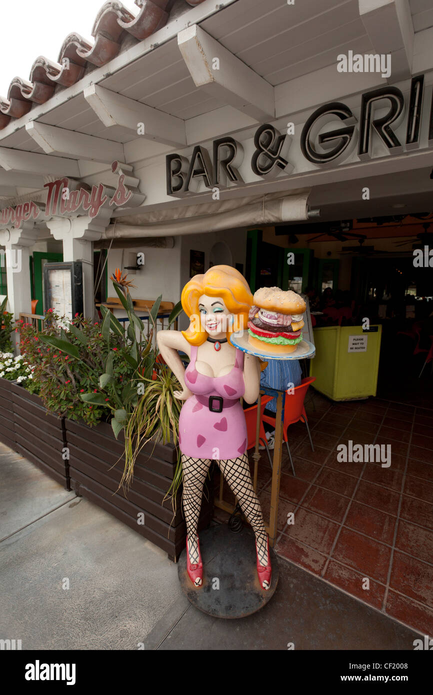 Hamburger Mary's Restaurant in Palm Springs Stock Photo